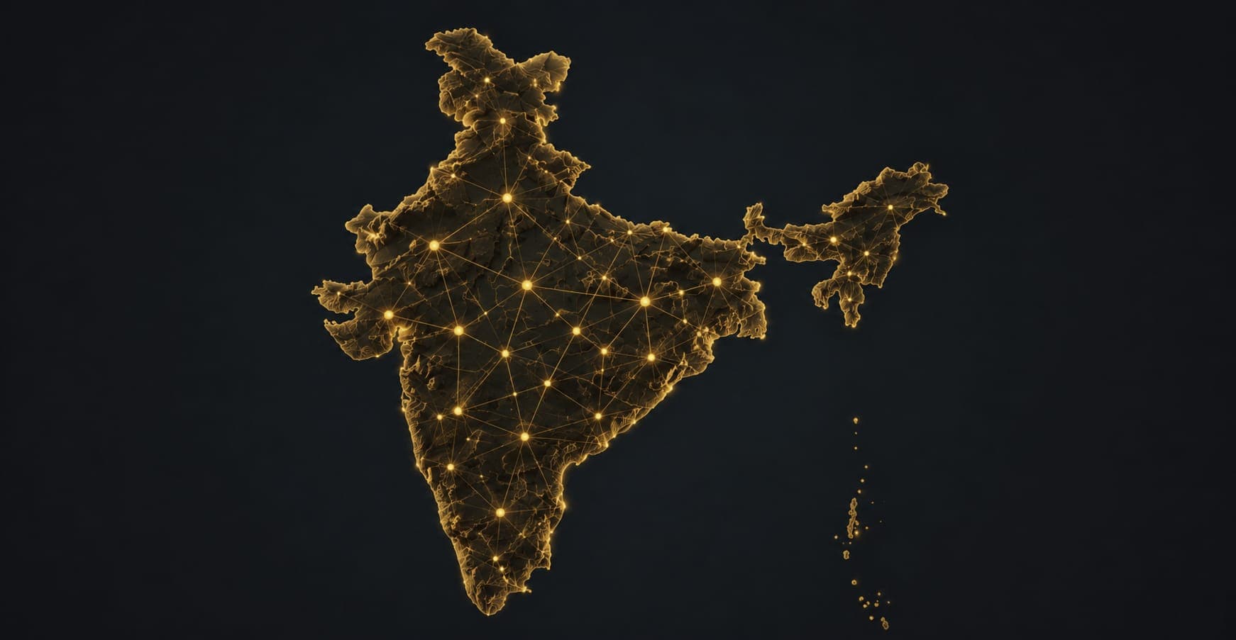 India Map showing VK Digital presence